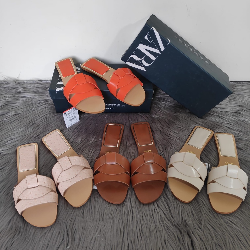 SANDAL FLAT ZARA S 3269 PREMIUM