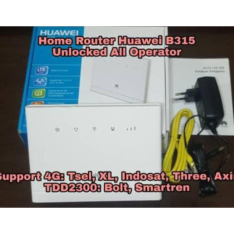 HUAWEI HOME ROUTER 4G LTE B315 FDD1800/TDD2300 SUPPORT ALL 4G
