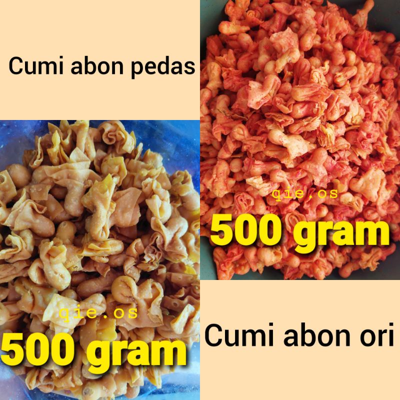 

pangsit cumi abon pedas cumi abon ori 500 gram