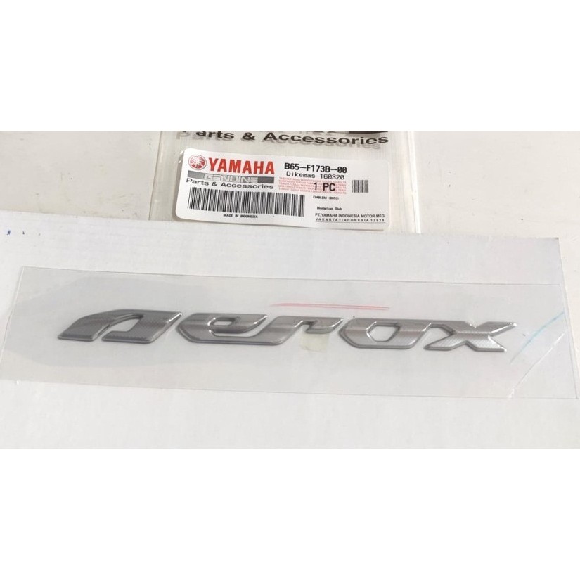 EMBLEM LOGO YAMAHA AEROX SILVER