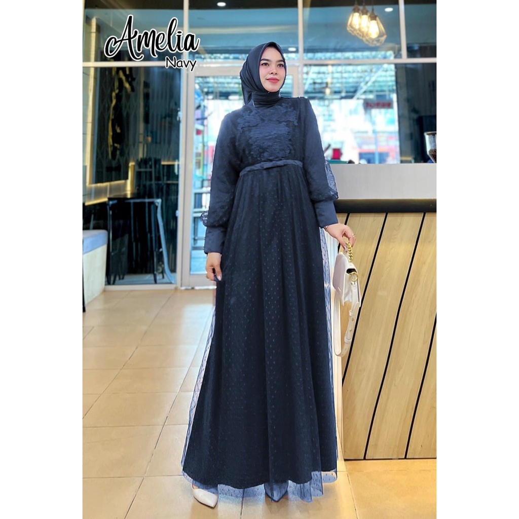 GAMIS PESTA AMELIA DRESS BRIDESMAID NIKAHAN