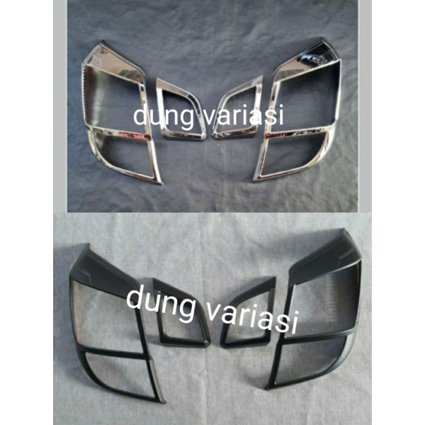 garnish lampu belakang agya ayla 2017 2020 2021 luxury hitam chrome