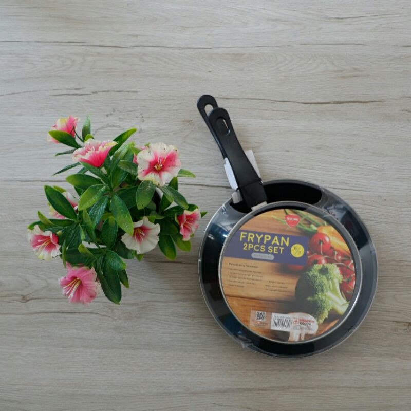 Frypan Set Maspion 18+23 Cm Hitam