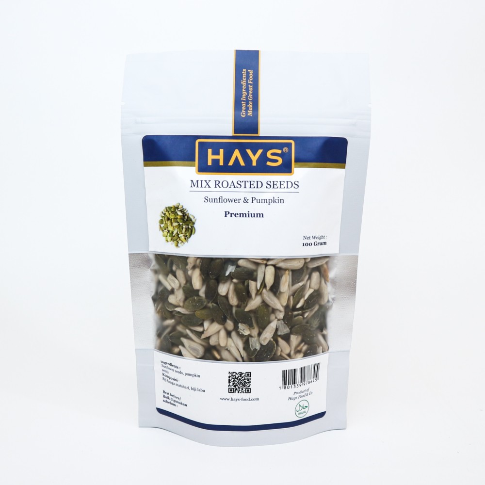 Mix Roasted Seeds (Pumpkin seeds + Sunflower seeds) / (Biji labu + Biji bunga matahari) - HAYS