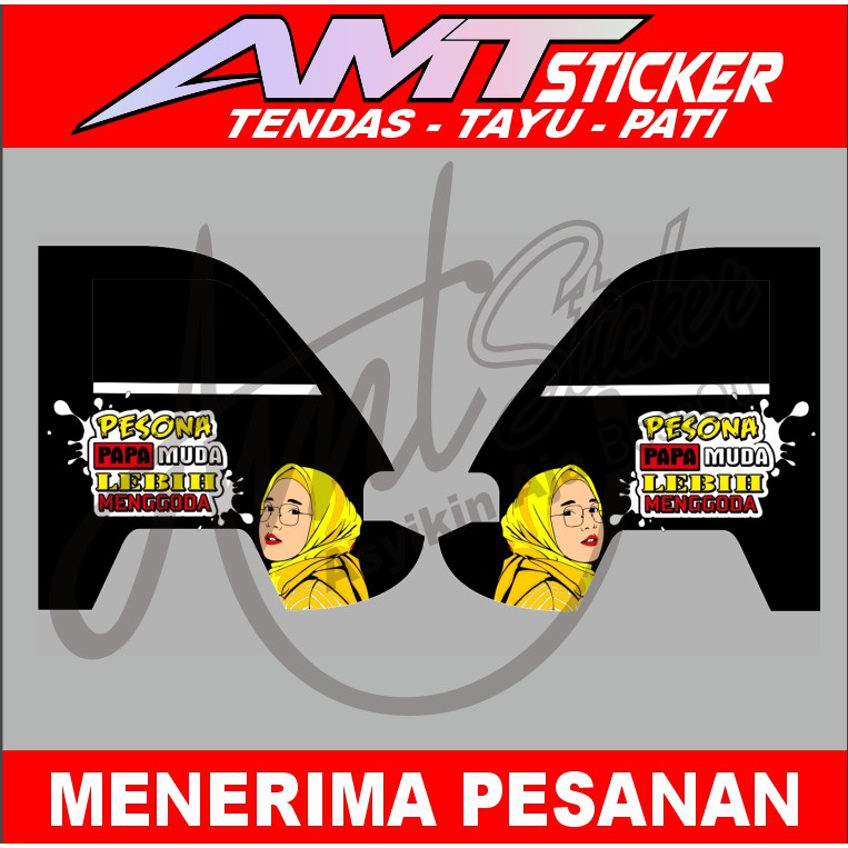 Decal/Cutting Stiker Pintu Samping Mobil Carry Pick Up Stiker Pintu Stiker Pick UP