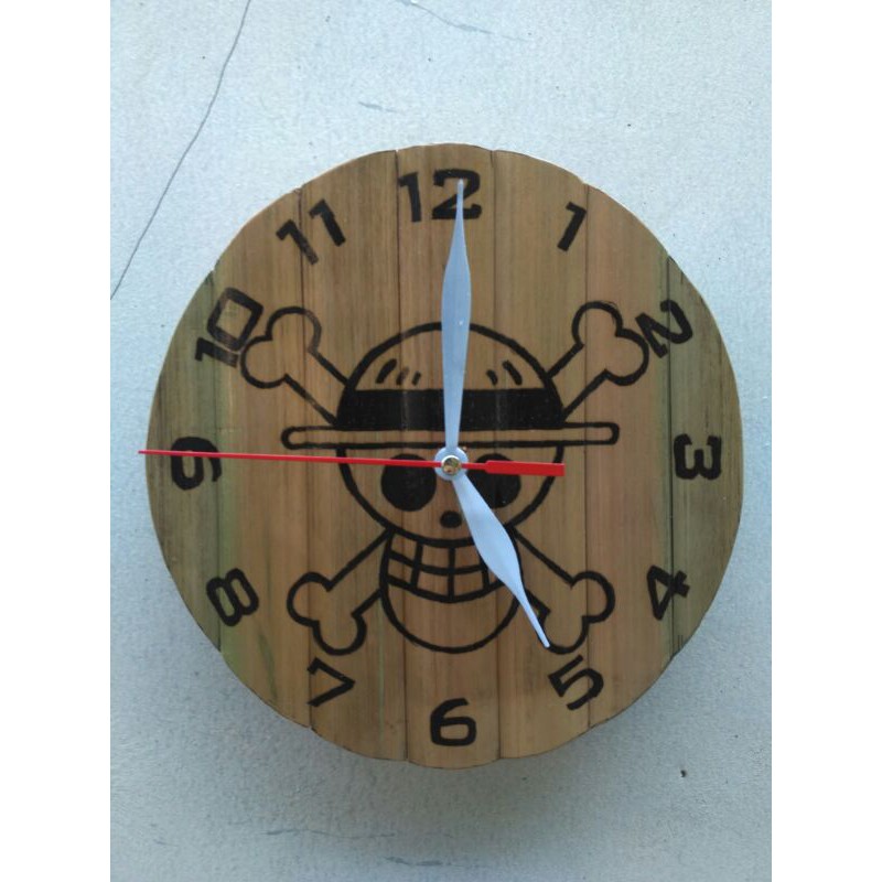 jam dinding topi jerami