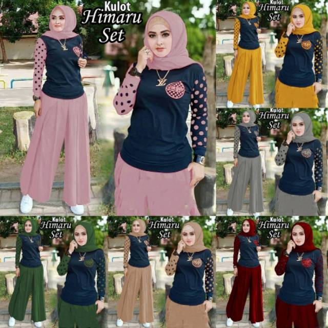 STELAN HIMARU KULOT  /STELAN HIMARU FASHION MUSLIM / HIMARU SET