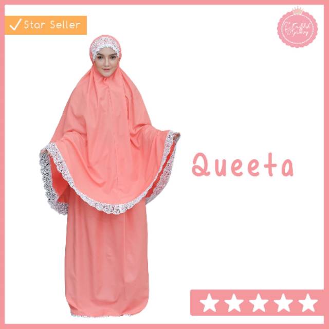 Mukena Adem Dewasa Katun Silk - Mukena Queeta Ori by Fadilah Gallery