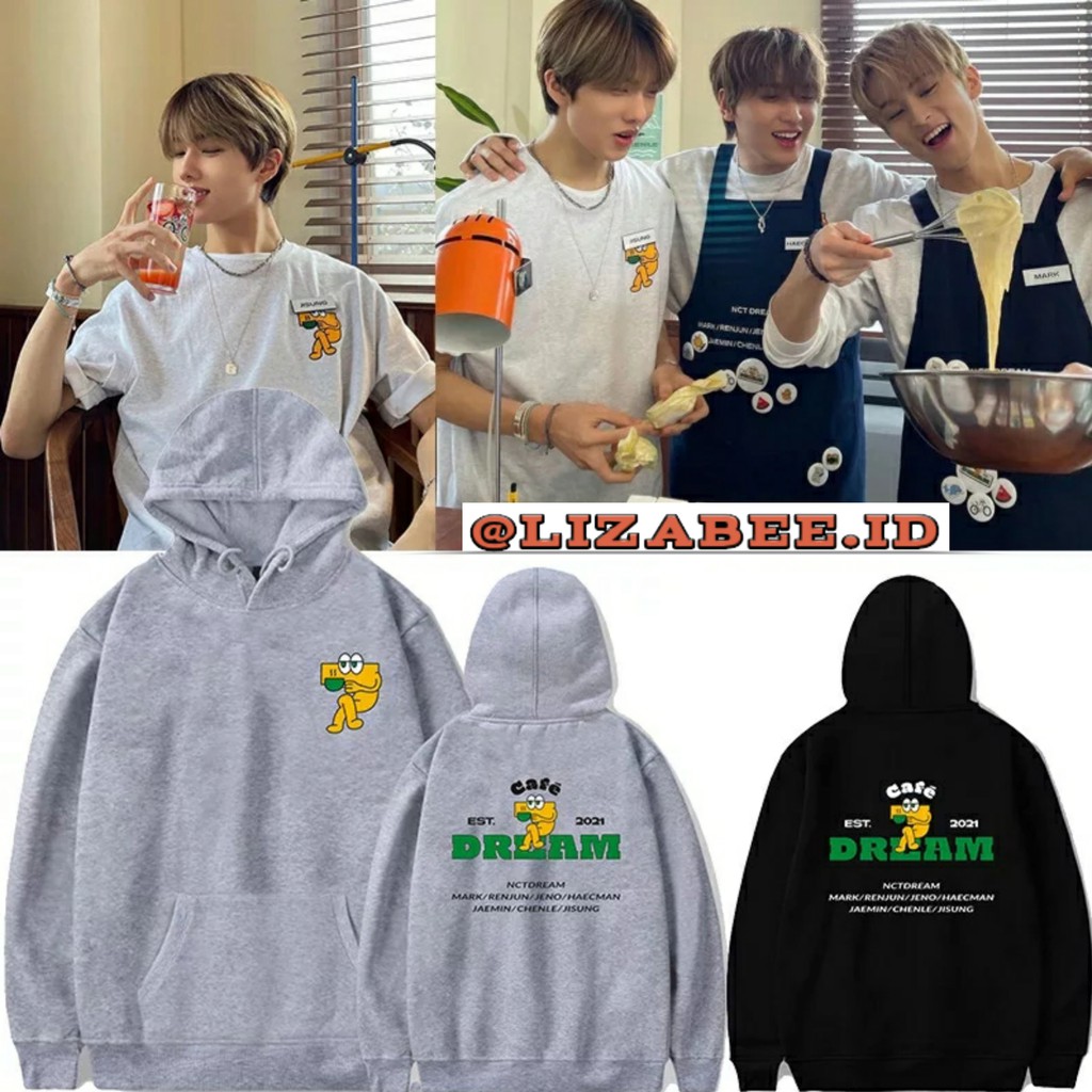 Hoodie Nct Dream Cafe 7 Hodie Jumper KPop Ncit Dream Cafe Chenle Jisung Murah Sweater Nct Dream Cafe