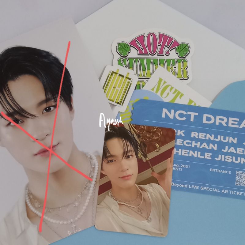 ar ticket hot summer jeno minus postcard