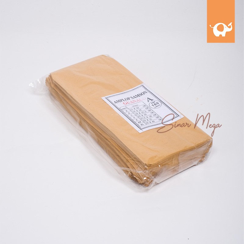 

Guanaco Amplop Samson Coklat A Isi 100 buah Kabinet (Pak) Murah Berkualitas
