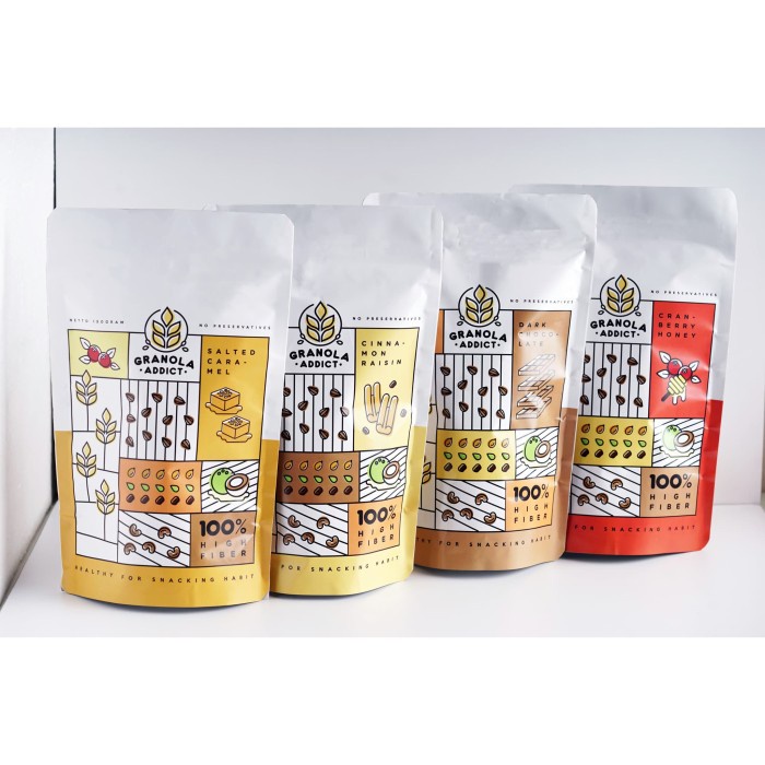 

Jual Granola Addict - Paket Isi 4, Boleh Campur Rasa