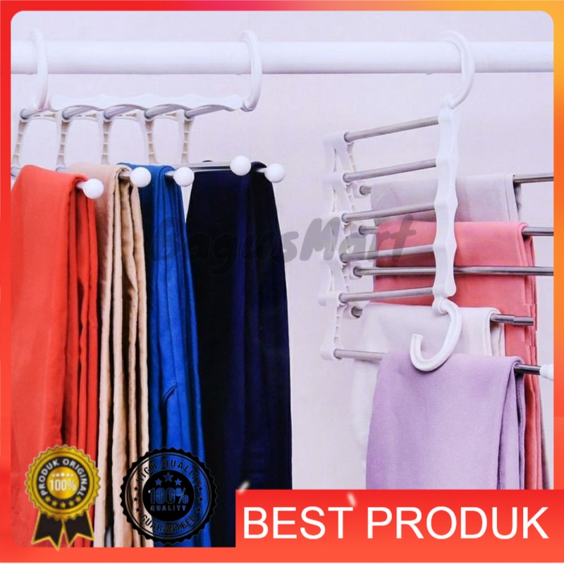 Kris Hanger Besi Untuk Celana - Putih/gantungan celana/gantungan praktis/gantungan