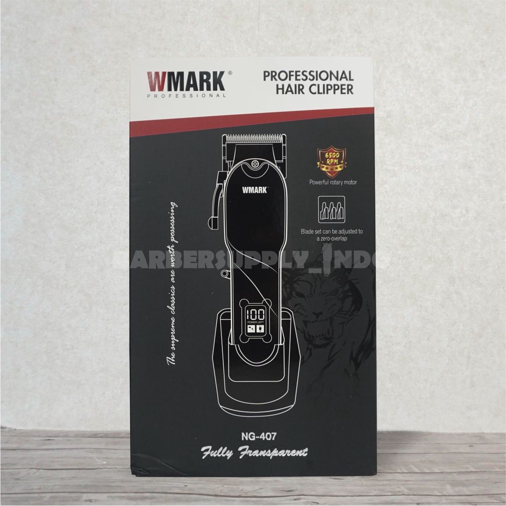 WMARK NG 407 ORIGINAL CLIPPER CORDLESS MESIN ALAT CUKUR RAMBUT ORI