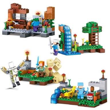 Lego Kw Minecraft My World 4 in 1 bangunan LeLe 79285