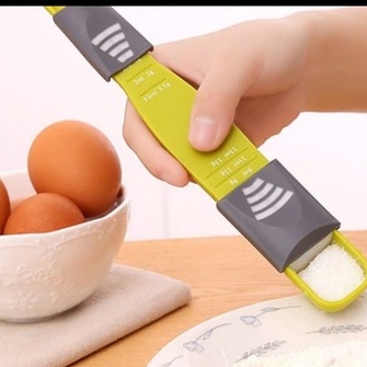 Sendok takar takaran geser/Sliding Measuring Spoon/spoons scale/alat takaran