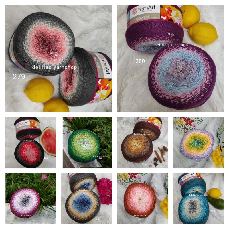 Benang Rajut Impor Yarnart Flowers Dua