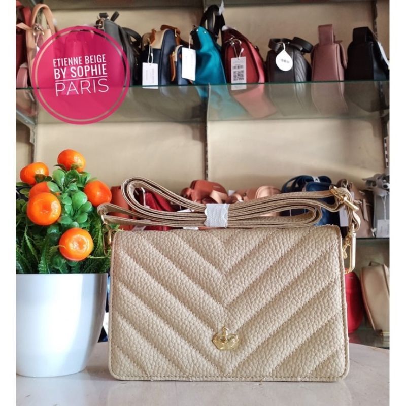 DOMPET ETIENNE BEIGE MAHKOTA SAS SOPHIE MARTIN PARIS PROMO