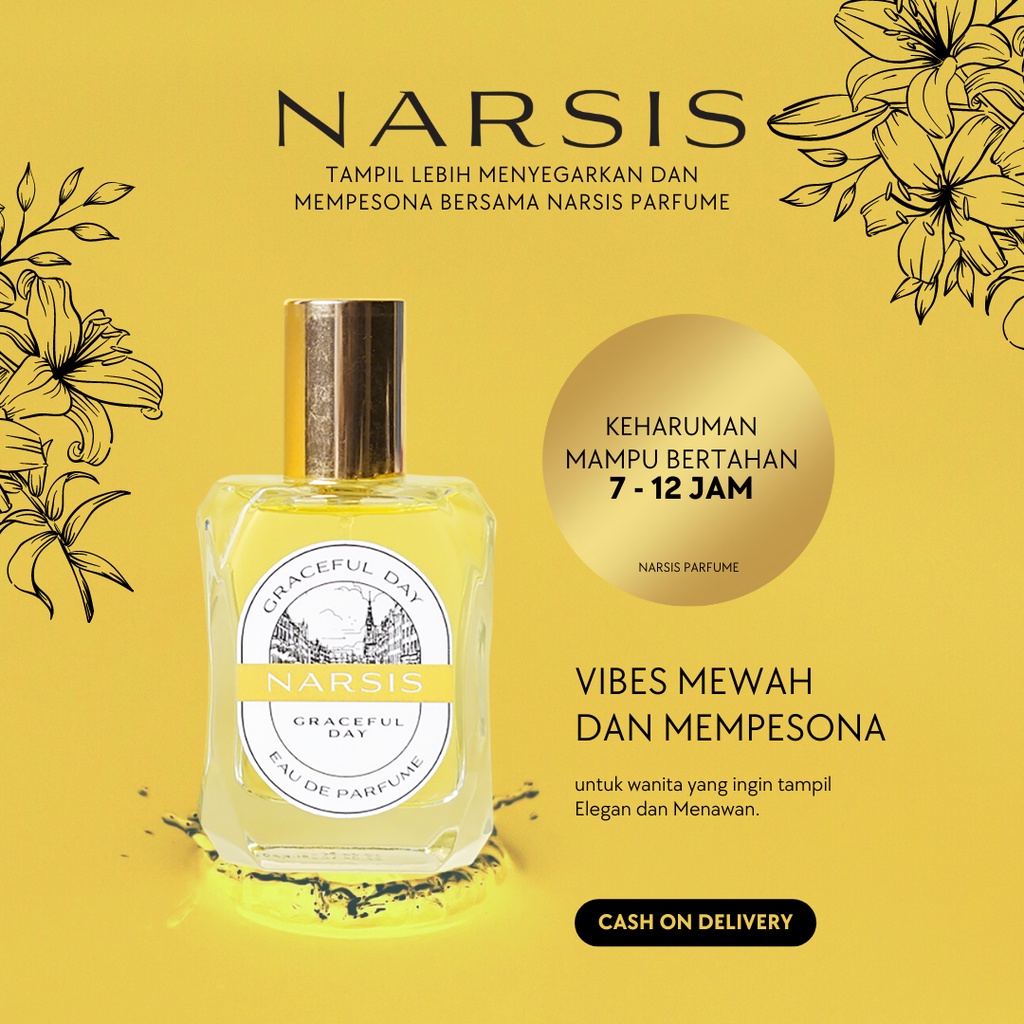 Parfume Wanita Narsis Graceful Day Eau de Perfume Parfum Wanita