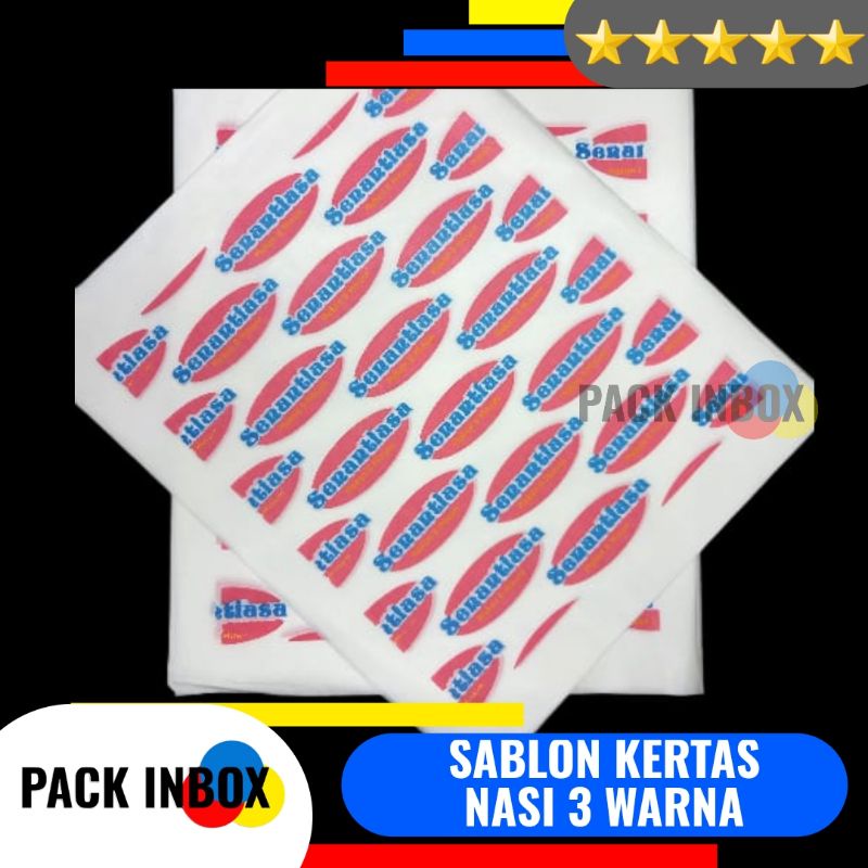 

SABLON KERTAS NASI 3 WARNA KERTAS BURGER KERTAS KEBAB