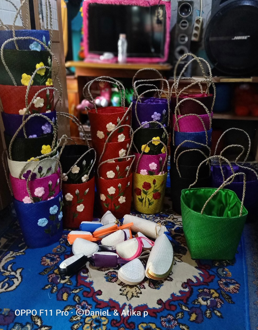 Keranjang Anyaman Sulam Termurah // Tas Ember Hampers Terlaris // Tas Etnik Bestseller