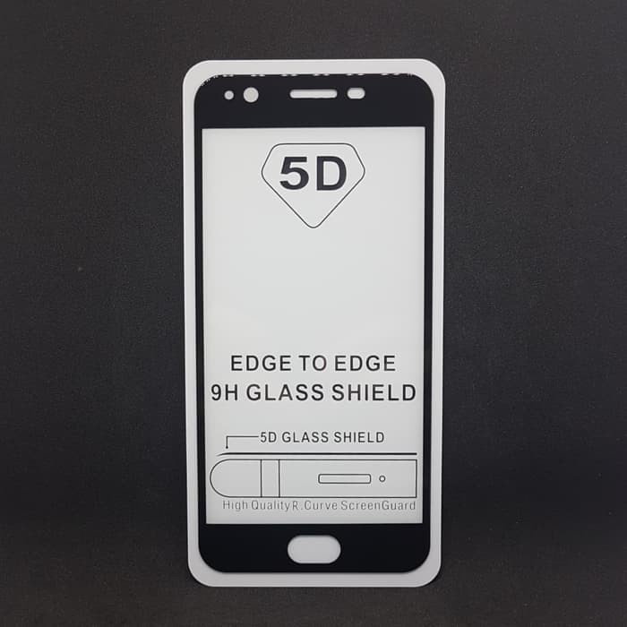 Full Cover Tempered Glass Warna 5D Oppo A57