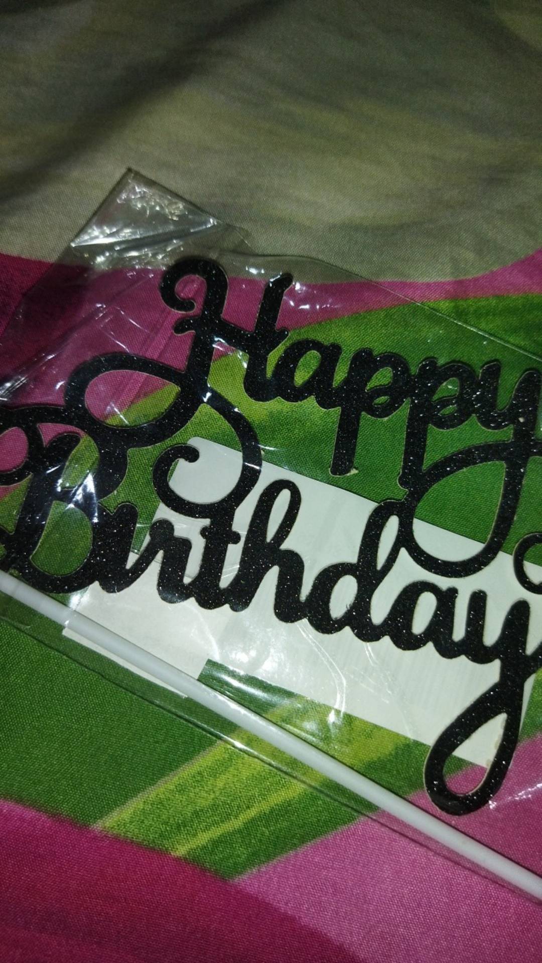 Cake Topper Akrilik Happy Birthday / Anniversary / One