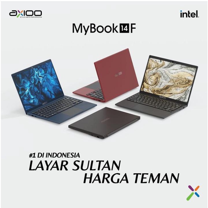 LAPTOP PELAJAR AXIO MYBOOK 14F INTEL CELERON N4020 8GB 256GB SSD WQXGA WINDPOWS 10PRO