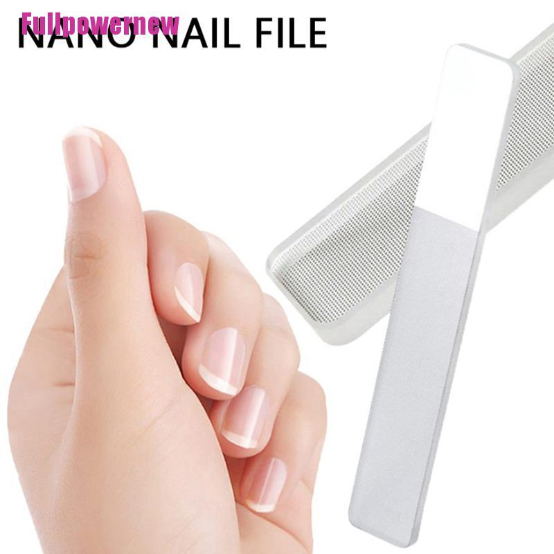 (Full) 1pc Alat Kikir Kuku Nano Glass Untuk Manicure/Nail Art