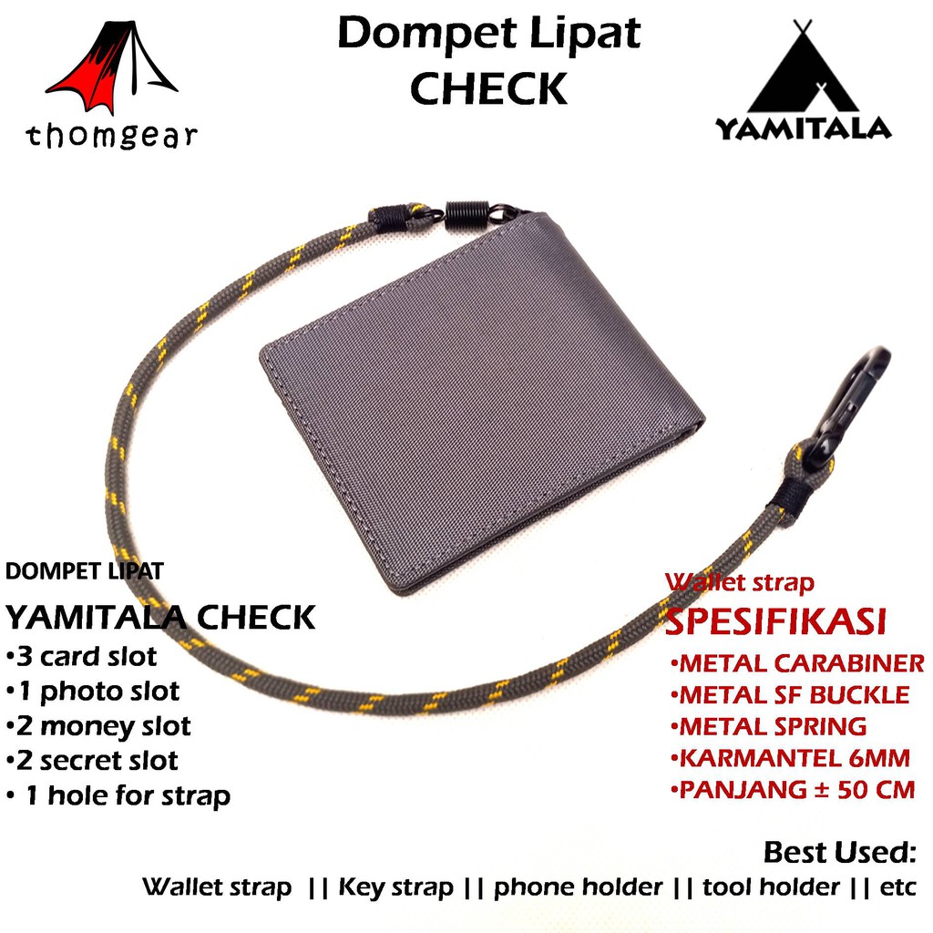 Thomgear Yamitala Dompet Outdoor Lipat Check Original Yamitala