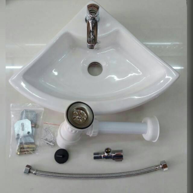 Wastafel Kotak Sudut 1 Set Komplit Shopee Indonesia