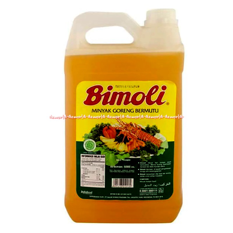 Bimoli Minyak Goreng 5L Bimo Li Migor Bermutu Kemasan Derigent Bimolli 5 Litter Jerigen Derigen Bimmoli