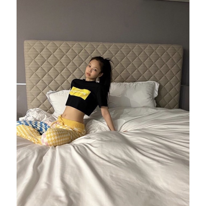 WANG Croptop Baju Jennie Y2K Tumblr Fulltag Tee Cropped Summer Essentials Baju DWP Baju Bali Summer 