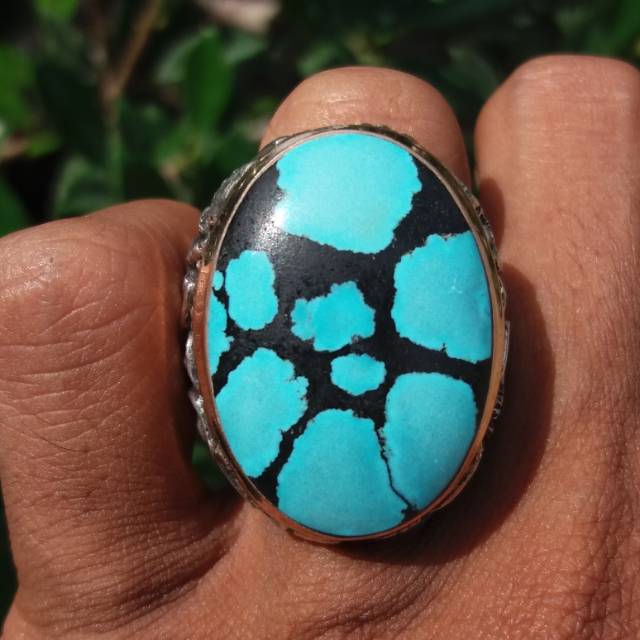 Natural Batu Pirus Asli Xinjiang Sinciang Tibet Jumbo Ceplok 0022 Shopee Indonesia