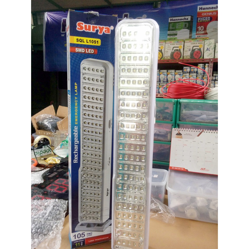 Surya Lampu Emergency LED PUTIH SQL L-1051 / Lampu Darurat