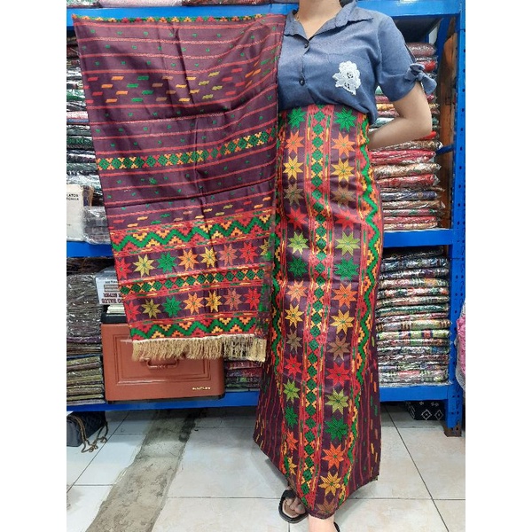 songket Mesin motif Tapanuli selatan