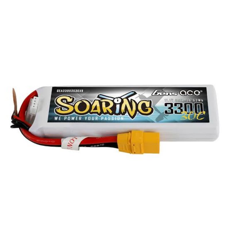 Gens Ace 3300mah 3S Baterai Lipo 30C Xt90 Battery Drone batre