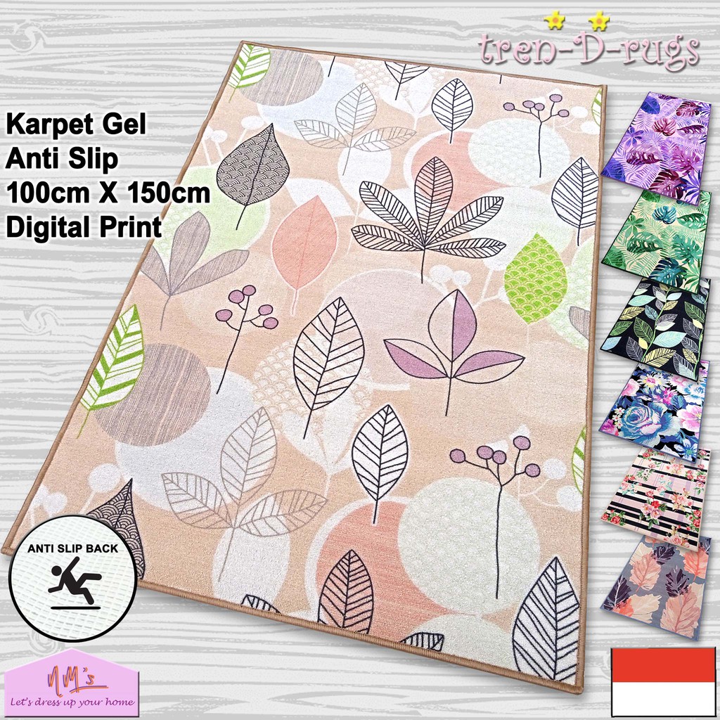 1h7a Tren D Rugs Karpet Lantai Permadani Kamar Tidur Ruang Tamu Modern Minimalis 100 Cm X 150 Cm Shopee Indonesia