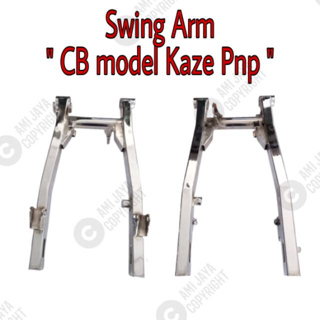 Fork Swing Arm arem Lengan Ayun Kaze pnp CB GL TIGER MEGAPRO Tebal Crom Murah