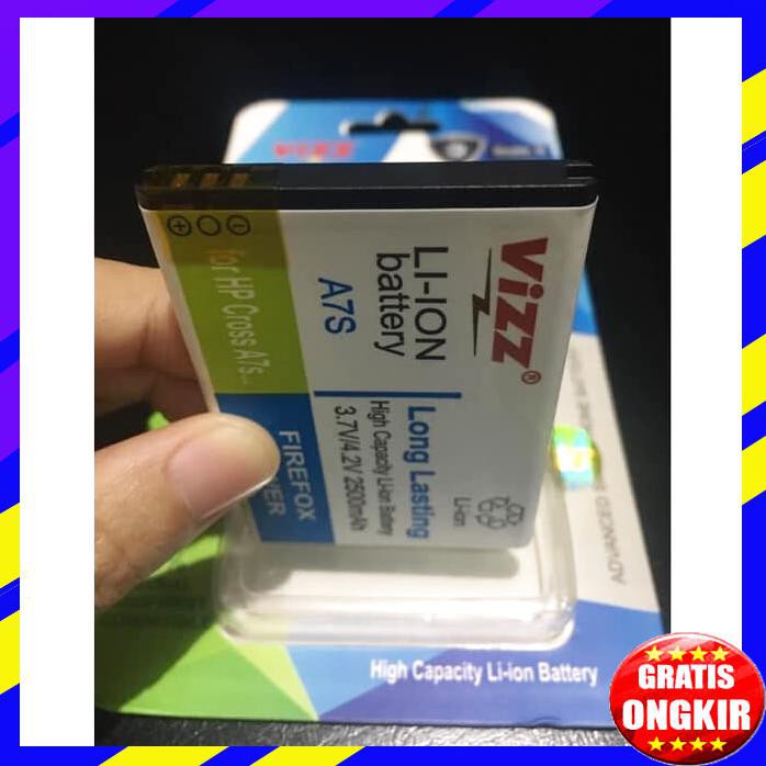 ACC HP BATERAI VIZZ DOBEL POWER CROSS CROSS EVERCOSS A7S 2500MAH
