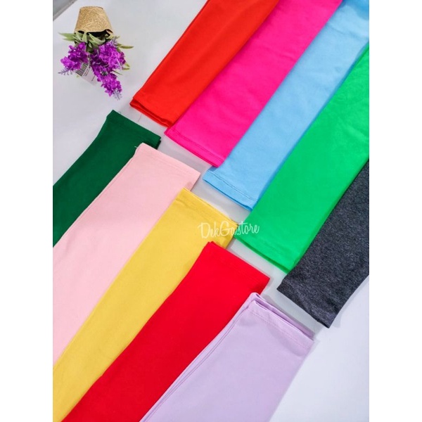 isi 3pc-5pc Legging polos anak katun spandek 0bln-12th xs-3xL