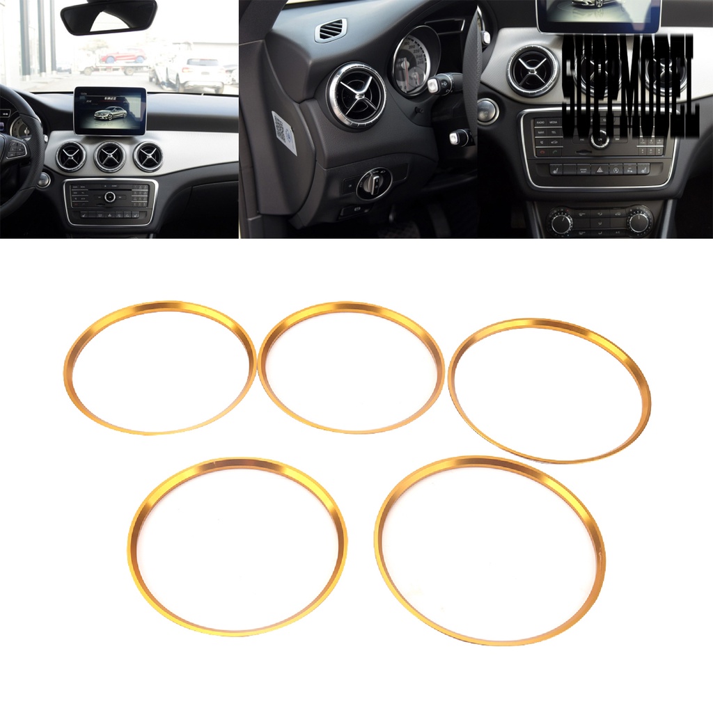 5 Pcs Ring Perekat Ac Mobil Untuk A / B Class CLA GLA180 200 220 250 260