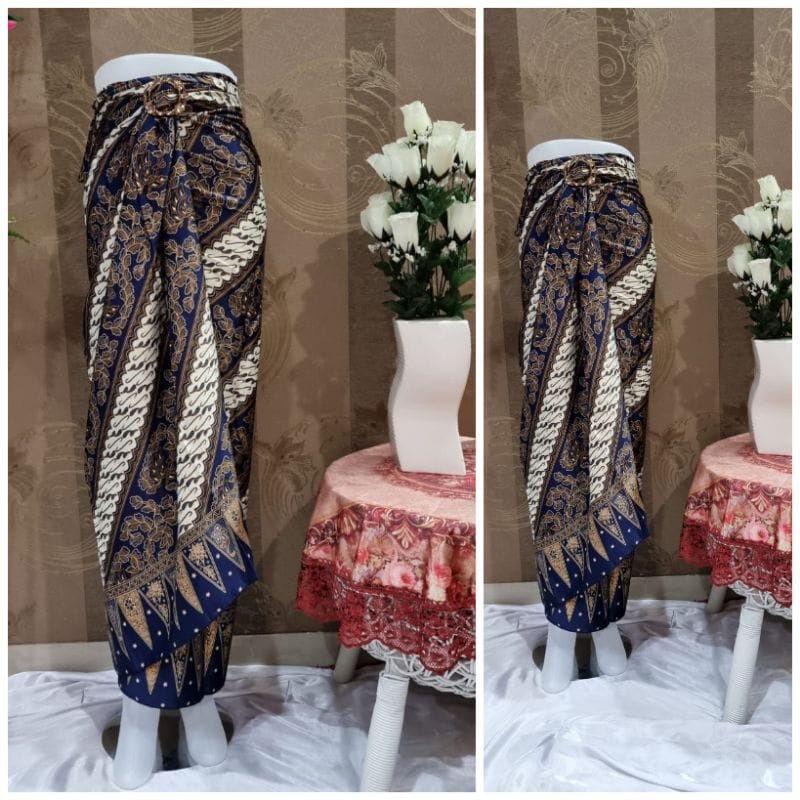 Rok Lilit Floral Original / Rok Kebaya / Bawahan Kebaya / Rok Batik / Bawahan Batik / Rok Wisuda / Rok Kondangan / Kain Lilit Batik / Batik