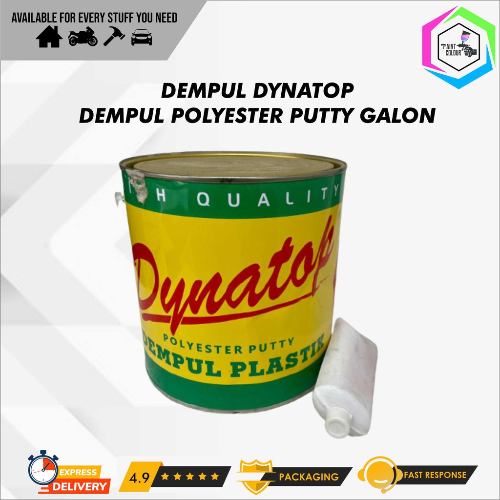 Dempul dynatop Galon Mobil/Motor/Besi/Kayu