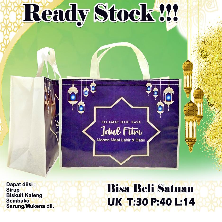 

PEE Tas Bingkisan Lebaran Tas Parcel Hari Raya Idul Fitri Ungu Cream ➦ '