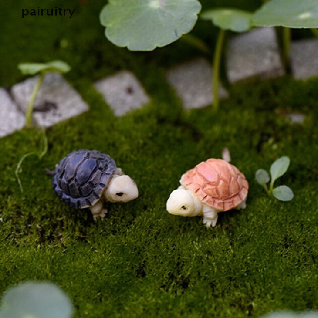 Prt 2pcs Miniatur Kurakura Untuk Dekorasi Taman Minifairy Gardenrumah Boneka DIY PRT