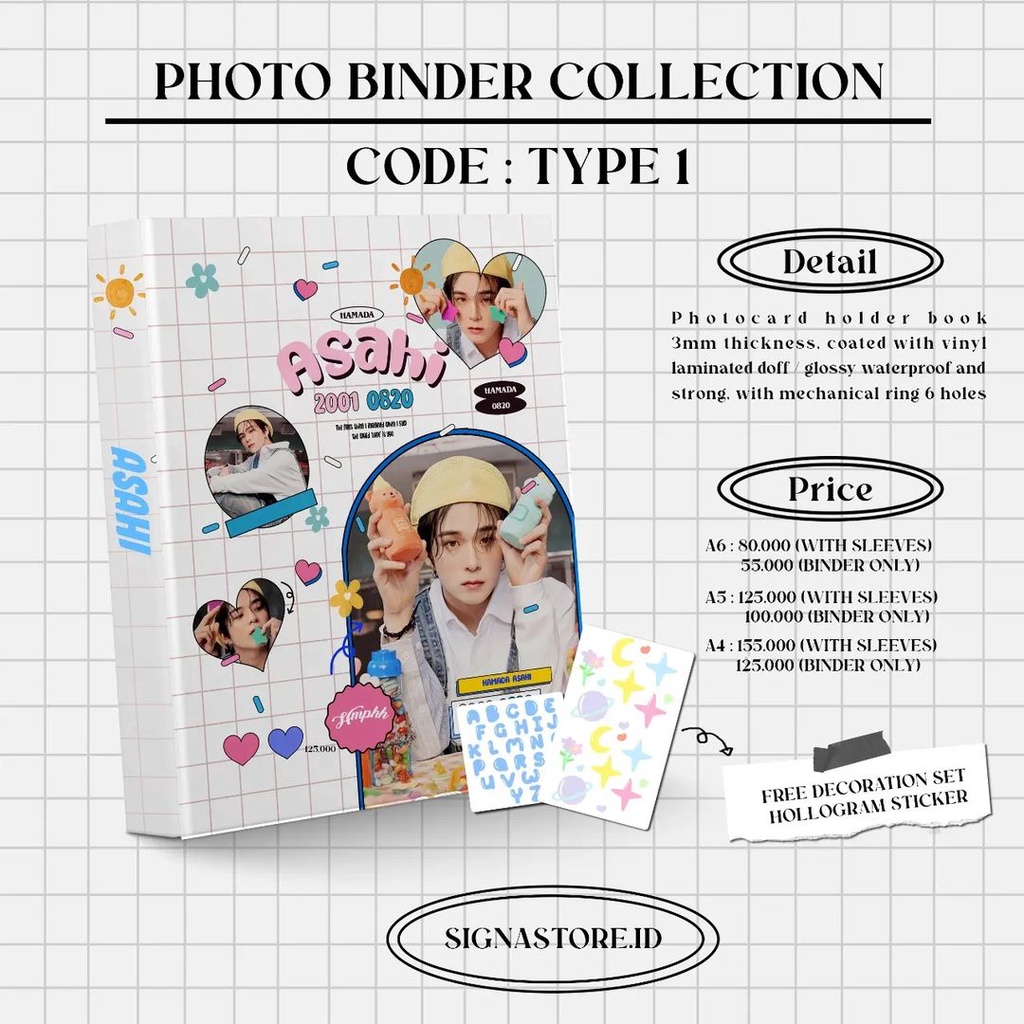 CUSTOM COLECTION BOOK / BINDER PHOTOCARD/POSTCARD KPOP CUSTOM A4