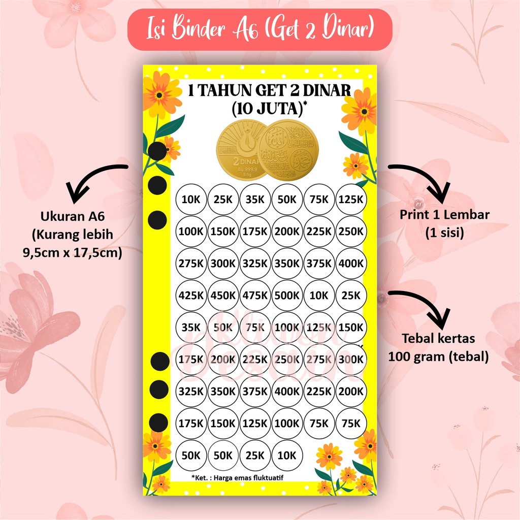 

isi kertas binder a6 ring 6 get 2 dinar