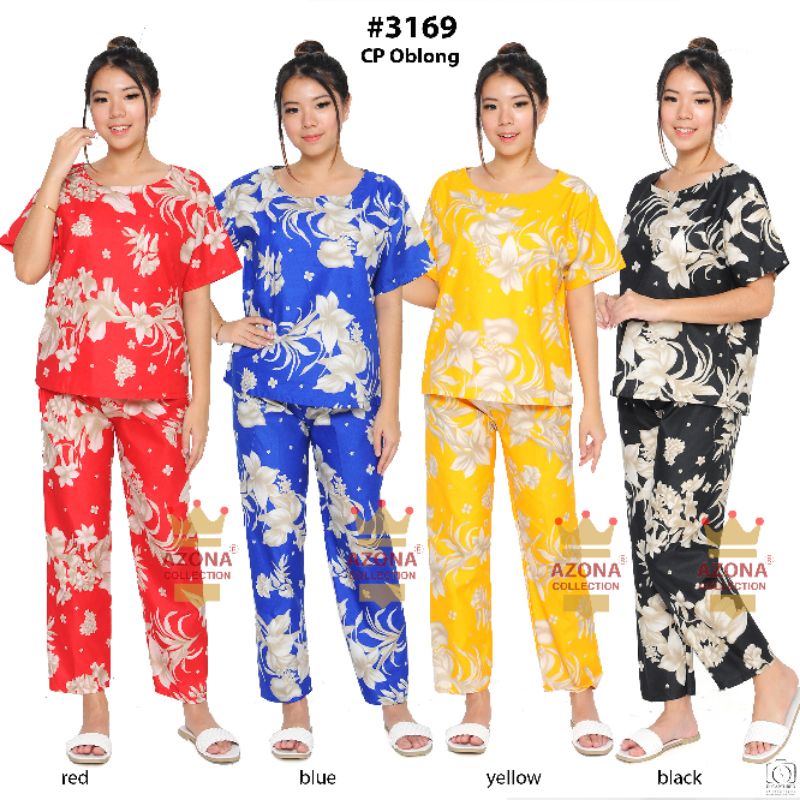 Dtree .baju tidur piyama dewasa cp oblong motif bunga  / baju tidur dewasa katun eropa