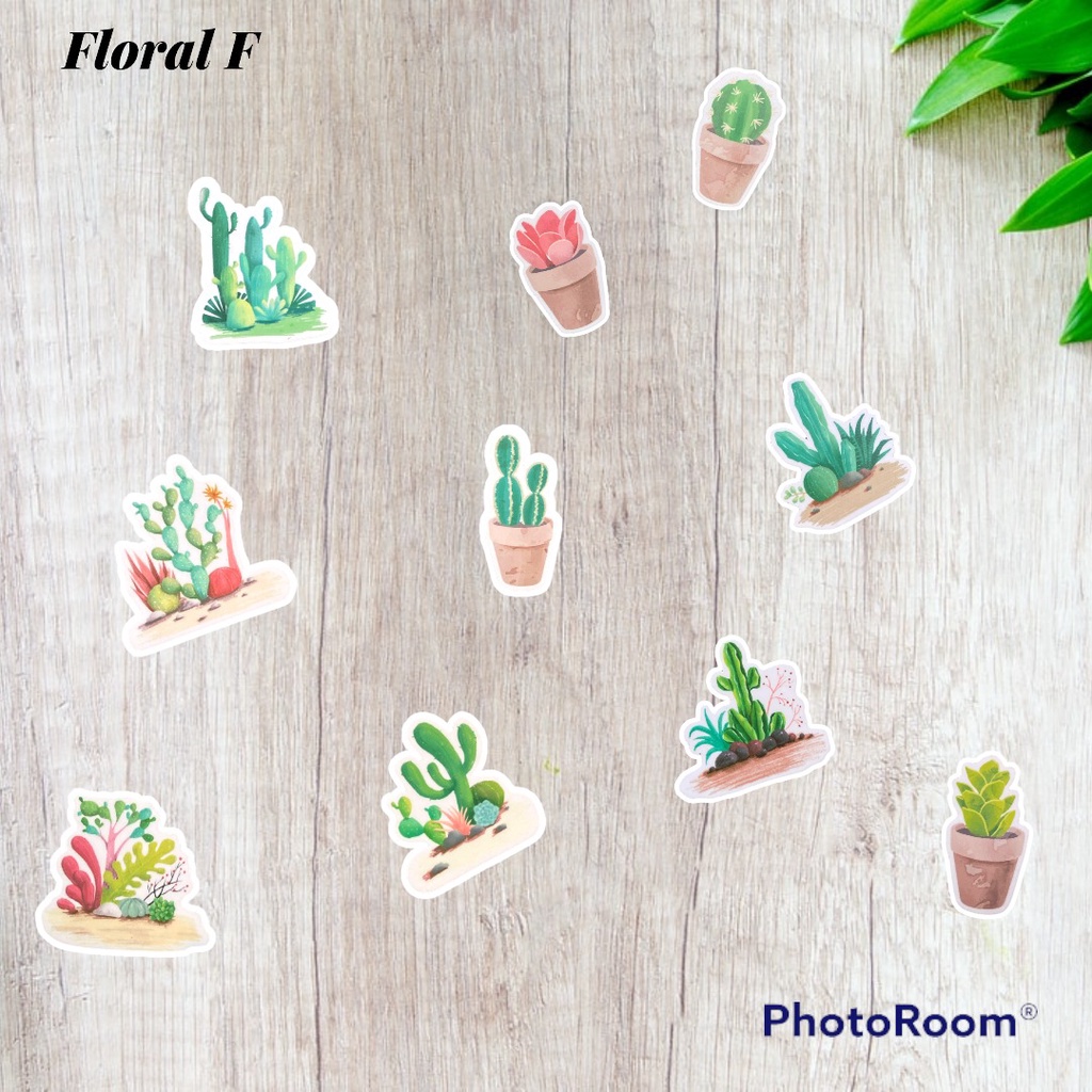 Sticker Pack Tumblr Floral Aesthetic Waterproof Hiasan Laptop Botol Tumbler Case Hp Helm  DIY Stiker Lucu Laptop Notebook